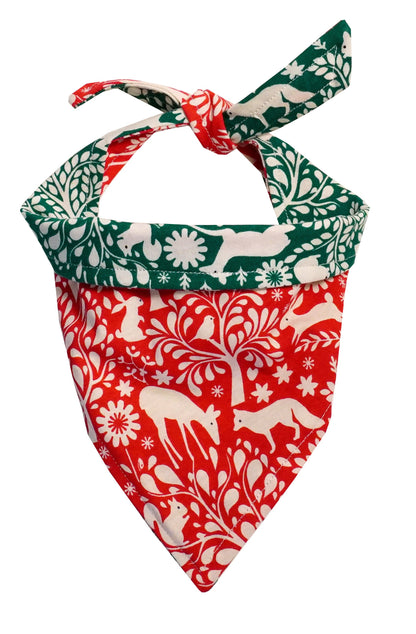 Nordic Christmas Reversible Bandana for Dogs and Cats