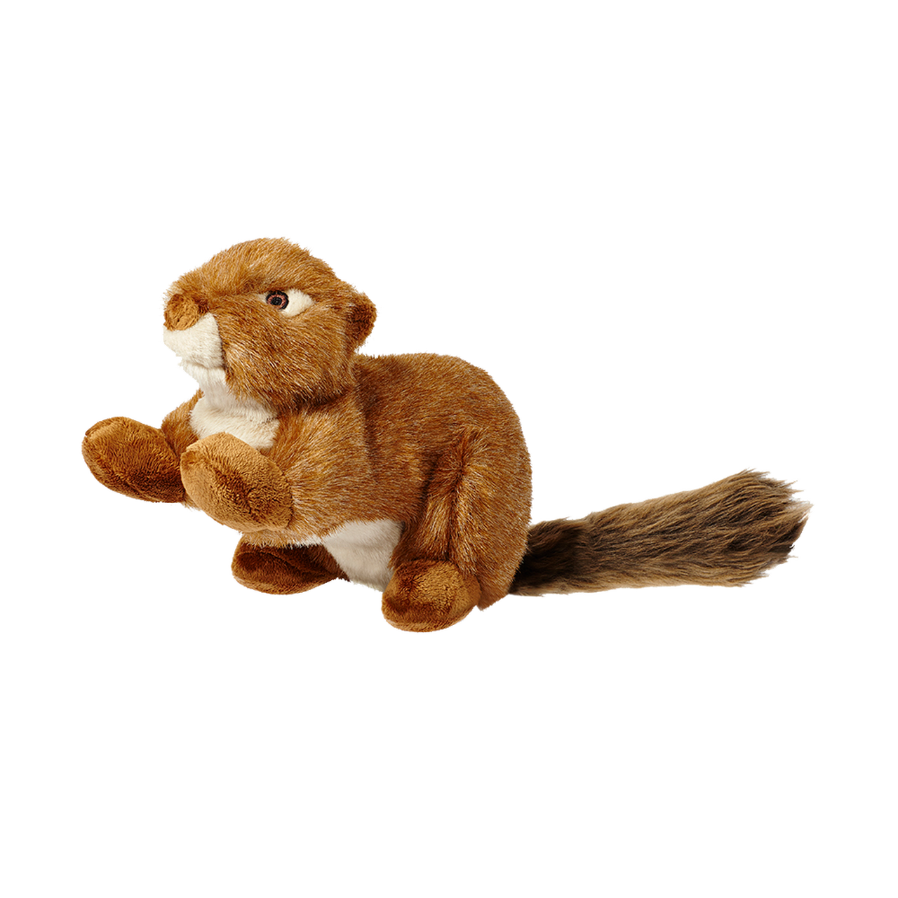 Red Squirrel No Squeak Plush Dog Toy