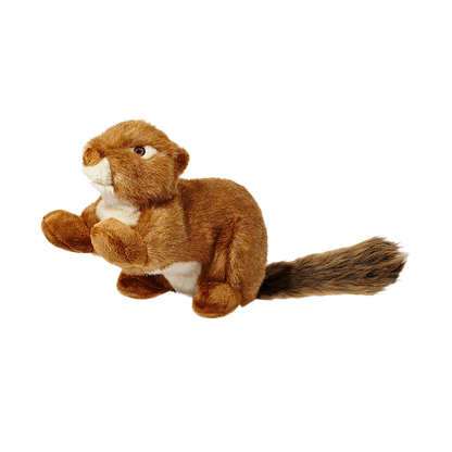Red Squirrel No Squeak Plush Dog Toy