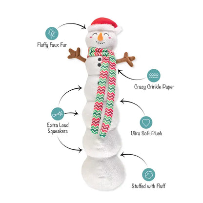 Snowball Party Large Plush Dog Toy 22"